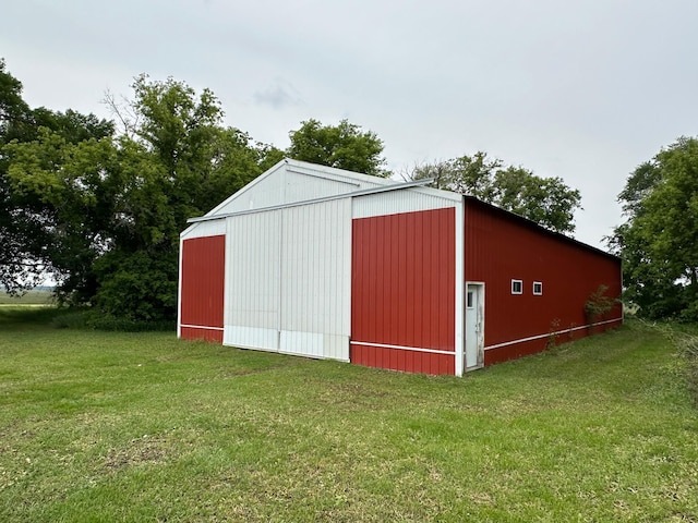 10855 150th St NE, Spicer, MN 56288 - view of pole building with a lawn