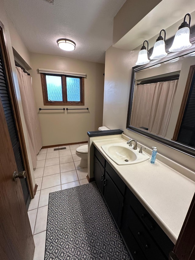 6480 Long Lake Rd, Willmar, MN 56201 - full bathroom with vanity, tile patterned floors, and a textured ceiling