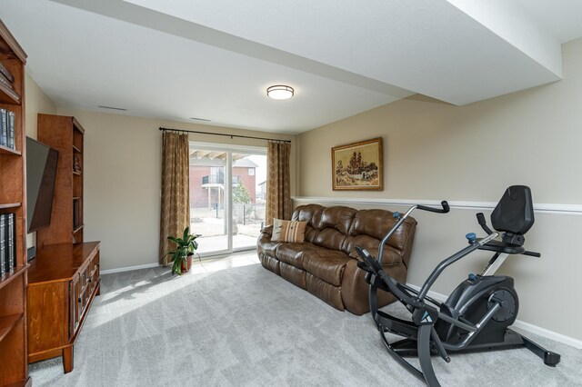 4846 Lionhart Dr NW, Rochester, MN 55901 - living area with baseboards and light carpet