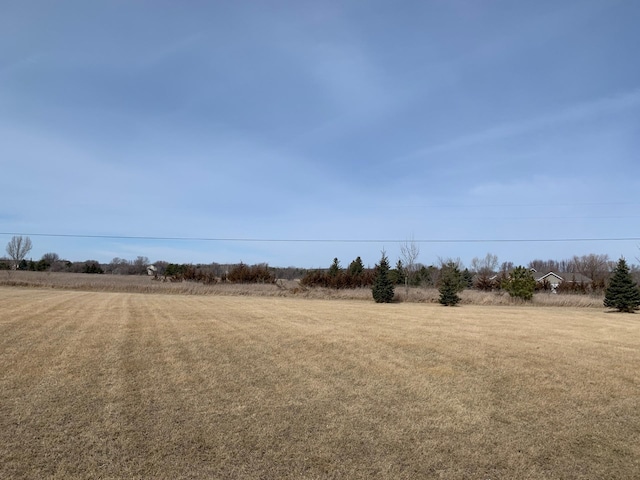 view of yard featuring a rural view