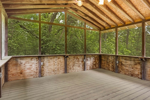 5853 Deer Trail Cir, Woodbury, MN 55129 - unfurnished sunroom with lofted ceiling