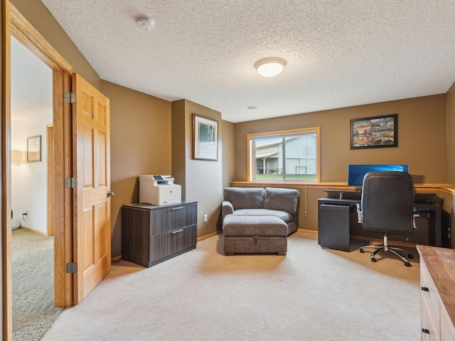 22184 Iman St NW, Nowthen, MN 55330 - office with carpet and a textured ceiling