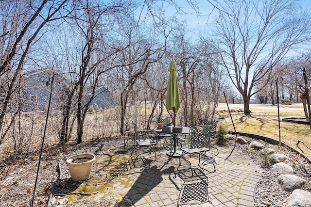 view of patio / terrace with outdoor dining area