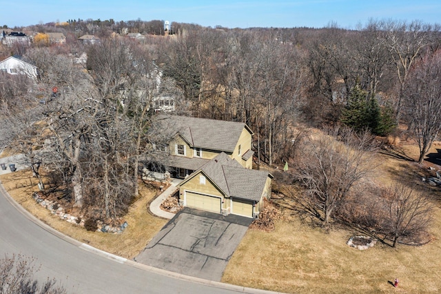 birds eye view of property