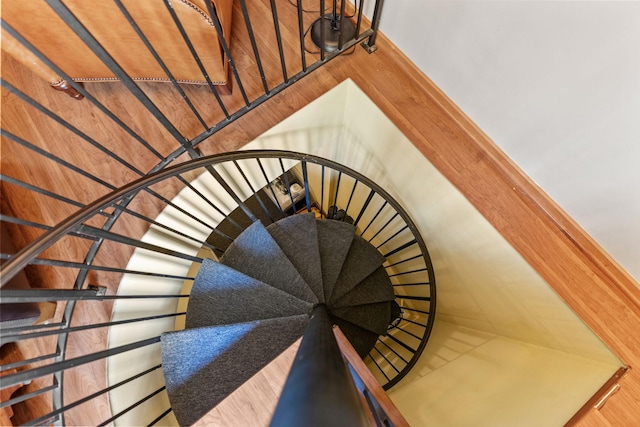 view of staircase