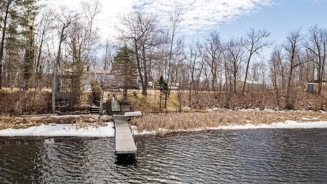 18482 Captive Lake Rd, Kathio Twp, MN 56450 - dock featuring a water view