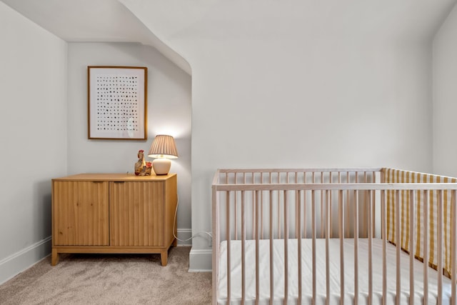 851 Watson Ave, Saint Paul, MN 55102 - bedroom with carpet floors, a crib, and baseboards