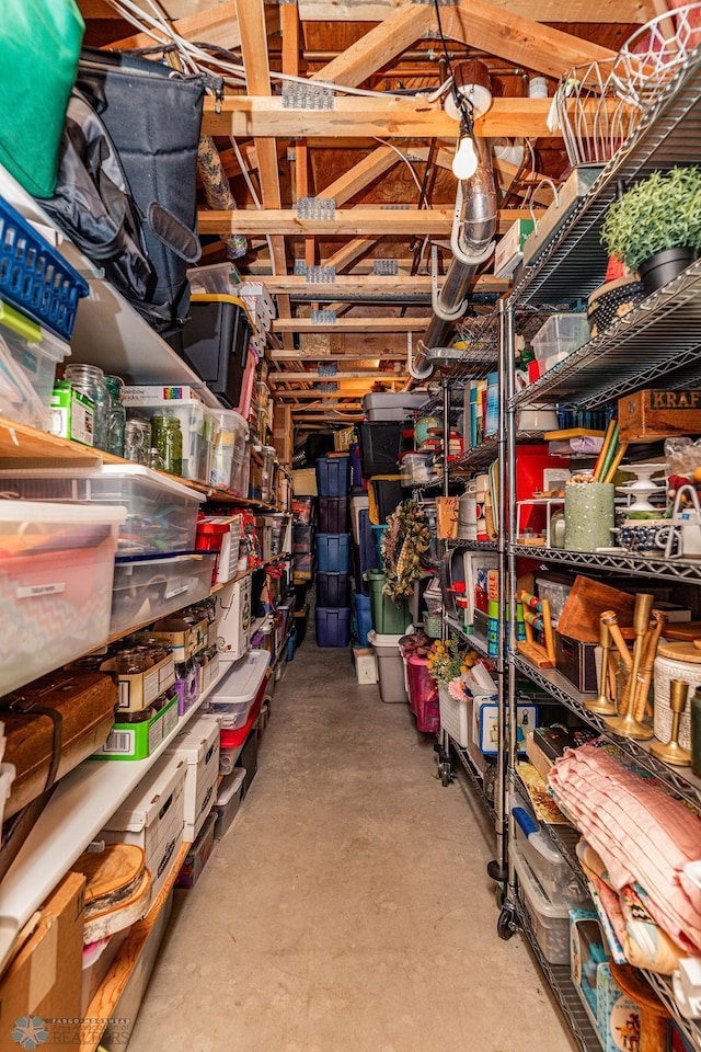 view of storage