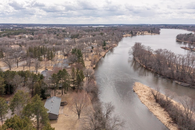 17639 Gayle Dr, Little Falls, MN 56345 - drone / aerial view with a water view