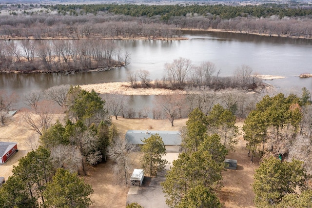 17639 Gayle Dr, Little Falls, MN 56345 - bird's eye view with a water view