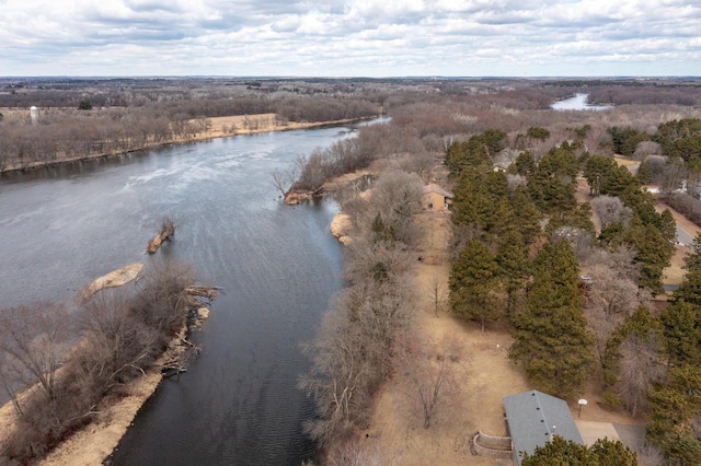 17639 Gayle Dr, Little Falls, MN 56345 - aerial view with a water view