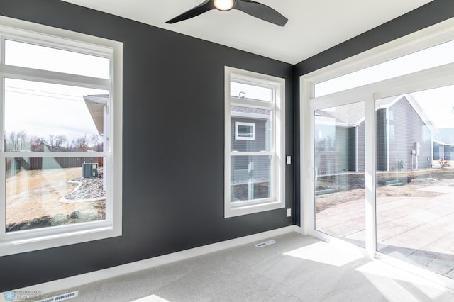 662 Rania Way W, West Fargo, ND 58078 - unfurnished room featuring ceiling fan and carpet
