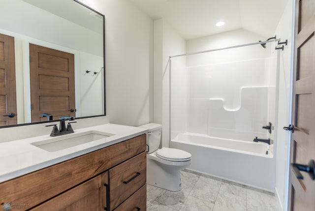 662 Rania Way W, West Fargo, ND 58078 - bathroom featuring vanity, shower / tub combination, and recessed lighting