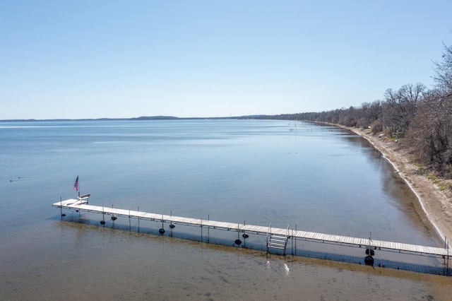 water view with a dock