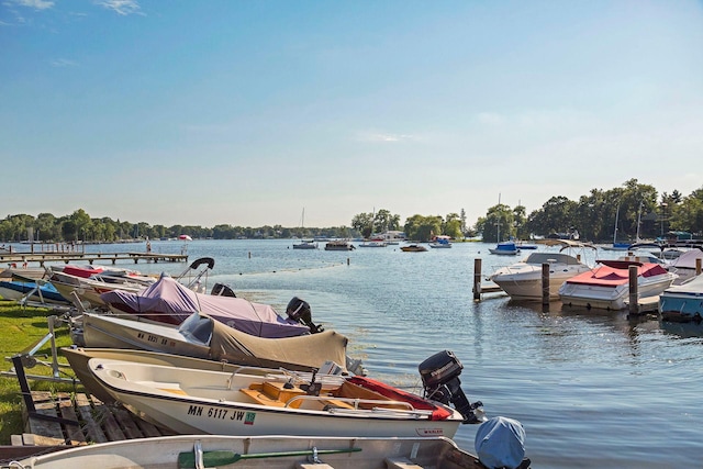 18975 Highland Ave, Deephaven, MN 55391 - dock with a water view