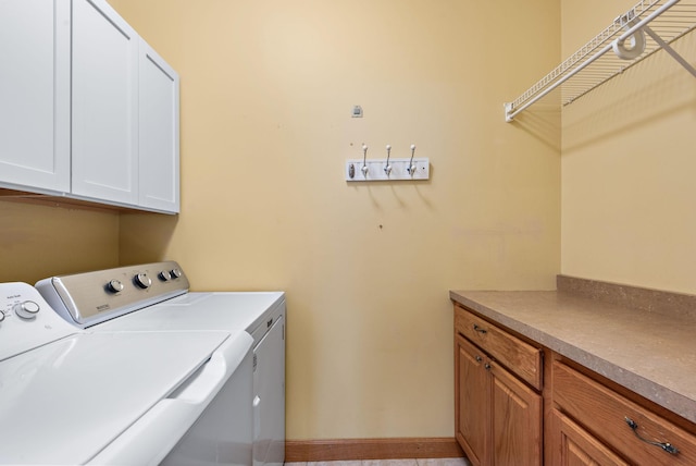 11102 16th St NE, Saint Michael, MN 55376 - washroom featuring washer and clothes dryer and cabinet space