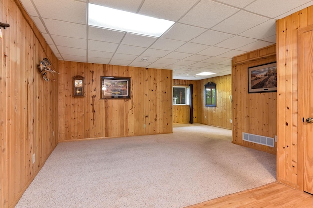 11102 16th St NE, Saint Michael, MN 55376 - below grade area with wood walls and carpet flooring