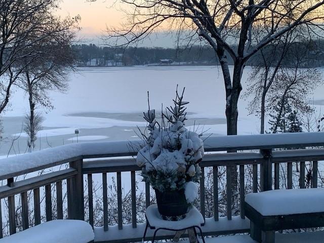 780 Virginia Shores Cir, Excelsior, MN 55331 - view of snow covered deck