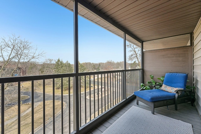 view of balcony