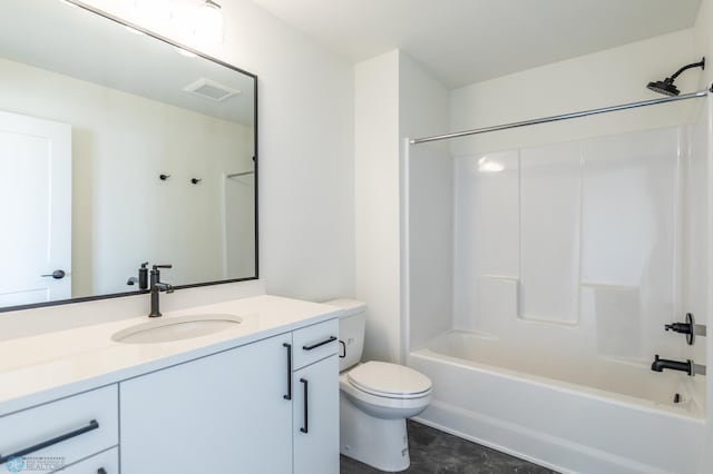 8030 59th St S, Horace, ND 58047 - bathroom with vanity, toilet, and shower / tub combination