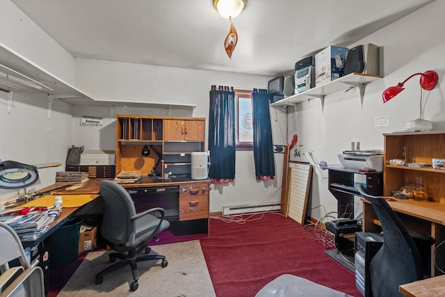 27928 Verdin St NW, Isanti, MN 55040 - office area with baseboard heating