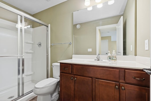 8127 Virginia Pl, Savage, MN 55378 - full bathroom with toilet, a shower stall, and vanity
