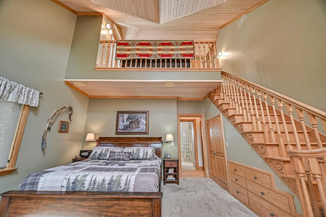 10069 Stacy Trl, Chisago City, MN 55013 - bedroom featuring carpet floors and crown molding