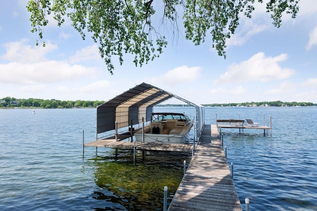 5150 Meadville St, Greenwood, MN 55331 - dock with a water view and boat lift