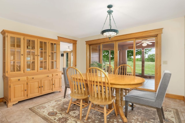 12697 177th St N, May Twp, MN 55047 - dining area with plenty of natural light, baseboards, and light tile patterned flooring
