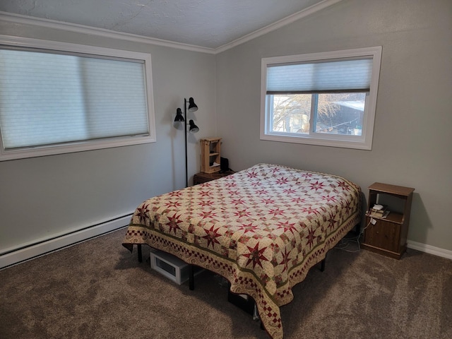 29829 400th Ave, Roseau, MN 56751 - carpeted bedroom with vaulted ceiling and crown molding