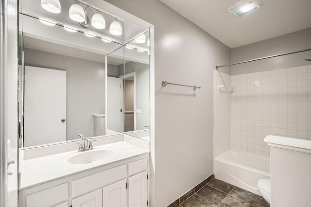 5298 Park Dr, Savage, MN 55378 - full bath featuring toilet,  shower combination, and vanity