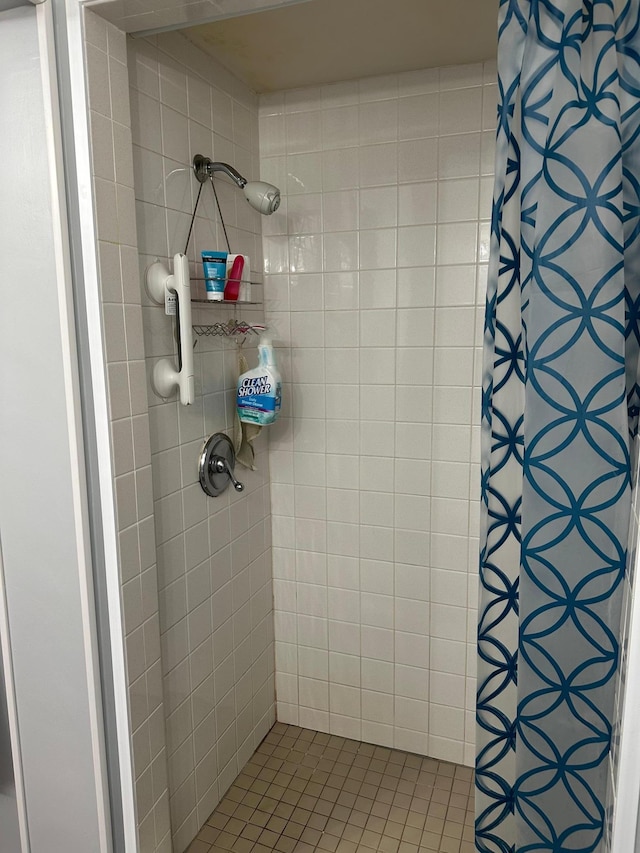 full bathroom with a stall shower