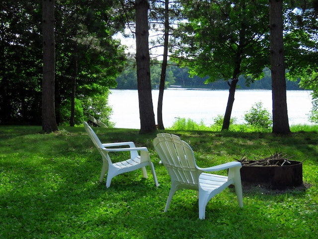 201 27 1/4 26 7/8 Avenue A, Cumberland, WI 54829 - view of green lawn with a water view