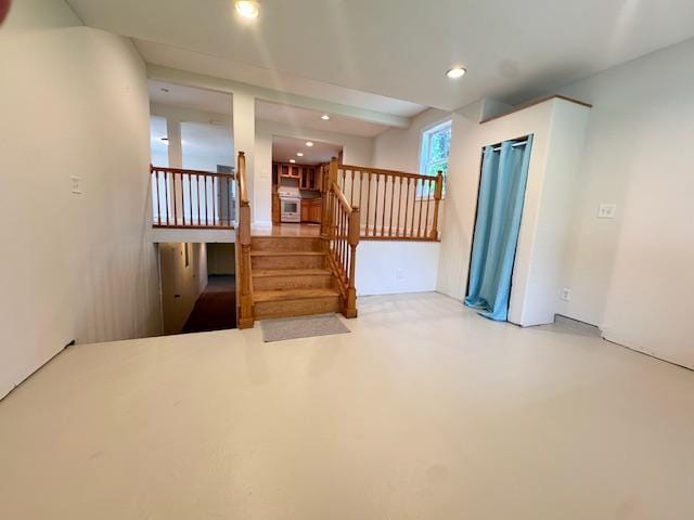 222 Dogwood Ave NW, Menahga, MN 56464 - stairs featuring recessed lighting