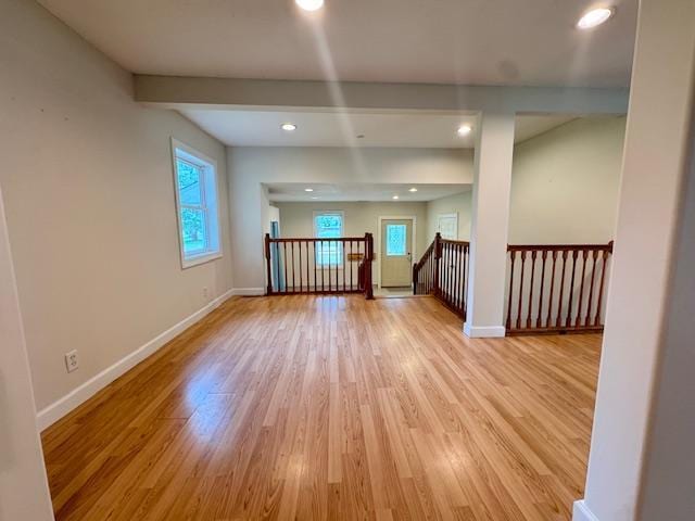 222 Dogwood Ave NW, Menahga, MN 56464 - spare room with light wood-style floors and recessed lighting