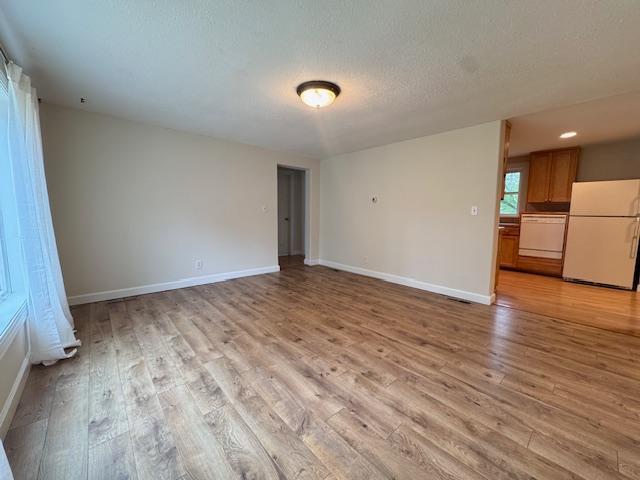 222 Dogwood Ave NW, Menahga, MN 56464 - unfurnished room with light wood-style floors and a textured ceiling
