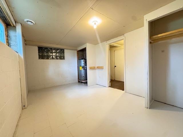 222 Dogwood Ave NW, Menahga, MN 56464 - finished basement with water heater and concrete block wall