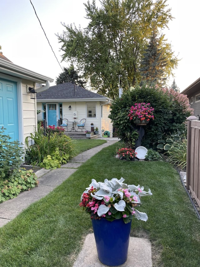 view of yard featuring a patio area