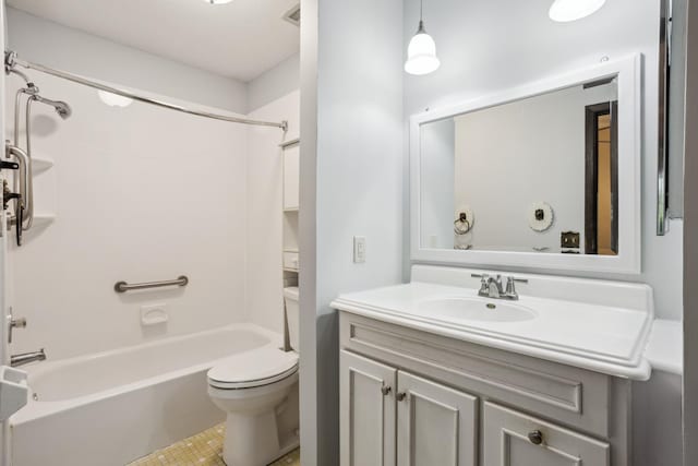 4854 Grenwich Trl N, Oakdale, MN 55128 - bathroom with shower / bathtub combination, vanity, and tile patterned floors