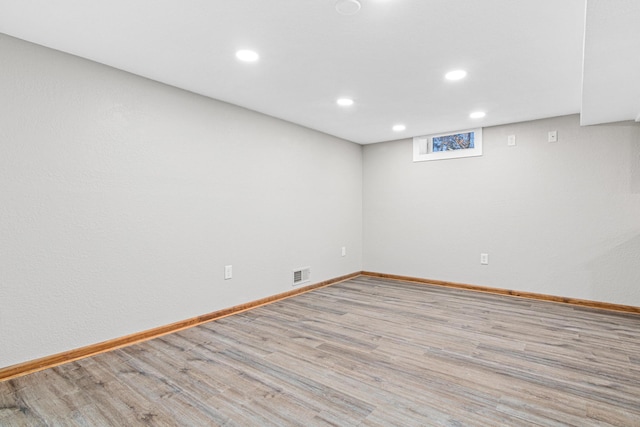 6524 Minnetonka Blvd, Saint Louis Park, MN 55426 - basement featuring wood finished floors, recessed lighting, and baseboards