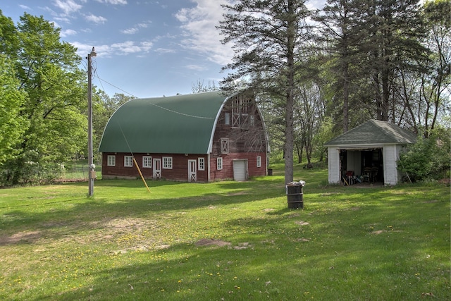 35449 Hastings St NE, Cambridge, MN 55008 - view of barn with a yard