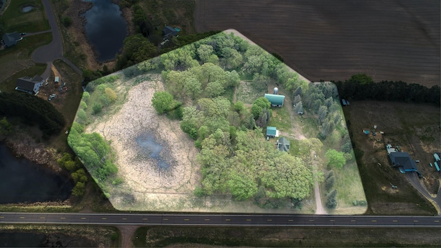 35449 Hastings St NE, Cambridge, MN 55008 - aerial overview of property's location featuring a large body of water