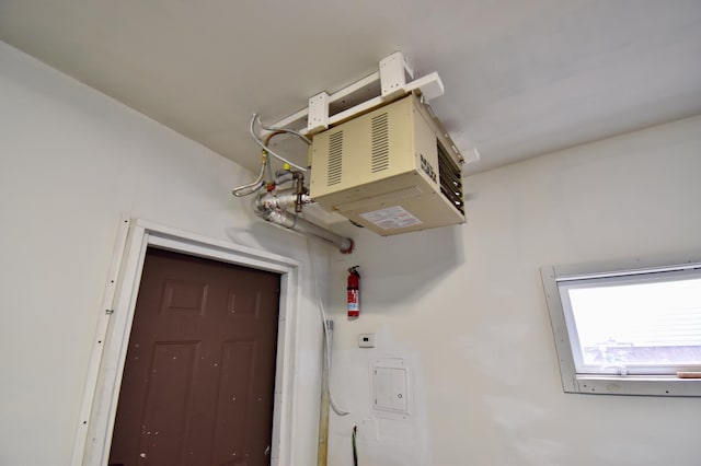 interior space with a fire extinguisher