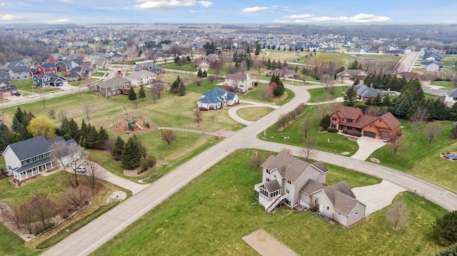 drone / aerial view featuring a residential view