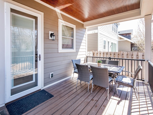 2728 Chowen Ave S, Minneapolis, MN 55416 - wooden deck featuring outdoor dining space