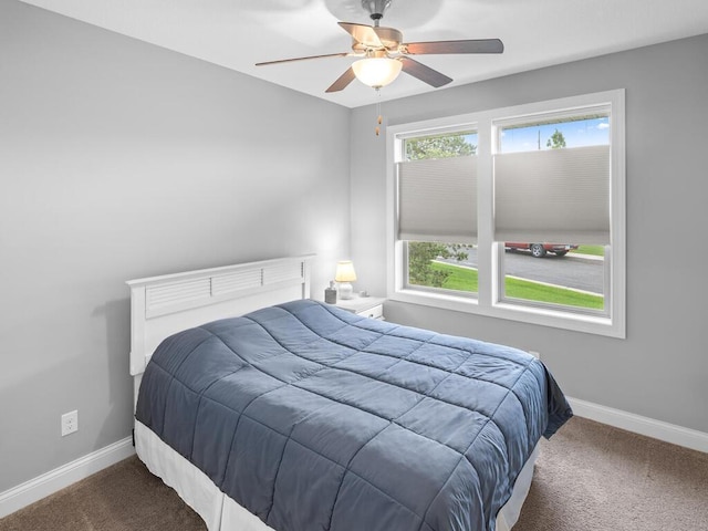 1128 Willowbrook Cir, Delano, MN 55328 - bedroom with carpet, baseboards, and ceiling fan