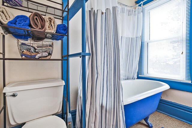 29058 132nd St, Waseca, MN 56093 - full bathroom featuring a soaking tub, healthy amount of natural light, and a shower with shower curtain