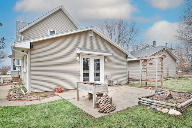 29058 132nd St, Waseca, MN 56093 - back of house with a patio area, french doors, and a yard