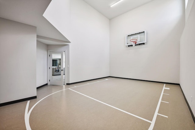 view of basketball court with basketball court