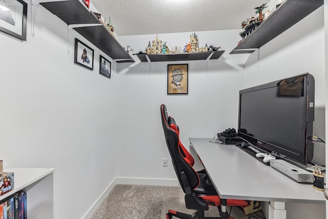 6432 Genevieve Trl S, Cottage Grove, MN 55016 - carpeted office with a textured ceiling and baseboards